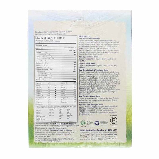 Raw Organic Meal Shake & Meal Replacement, GOL